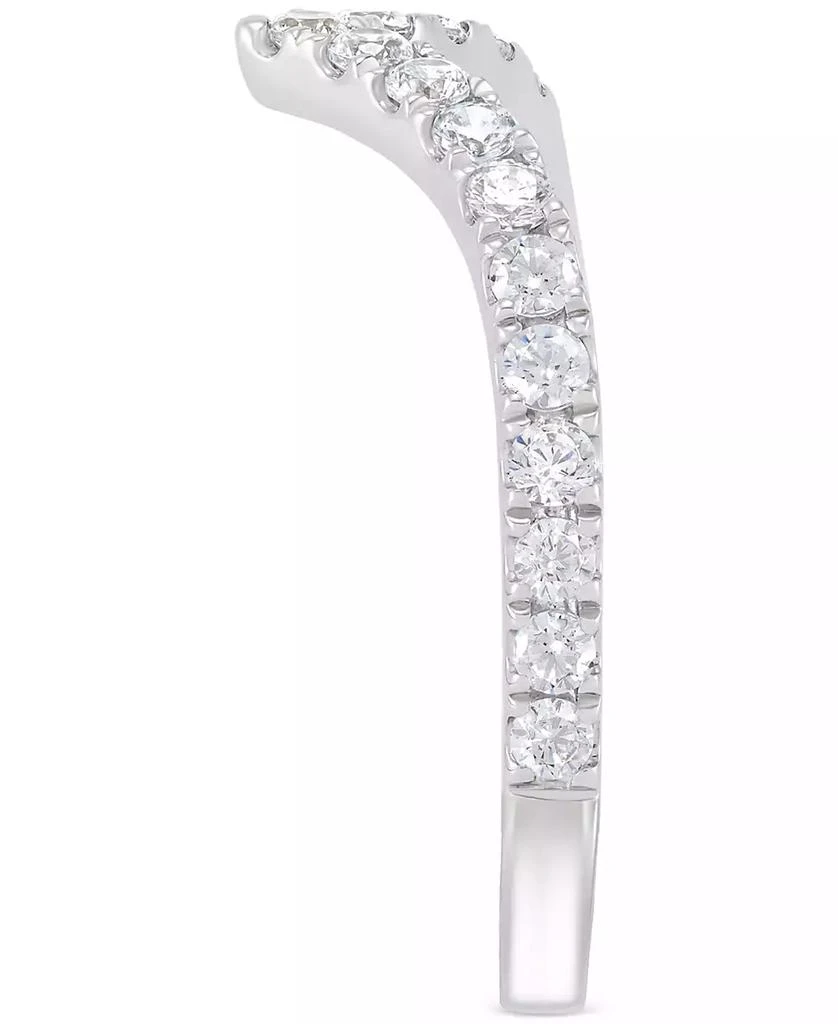 Grown With Love IGI Certified Lab Grown Chevron Band (1/2 ct. t.w.) in 14k White or Yellow Gold 4