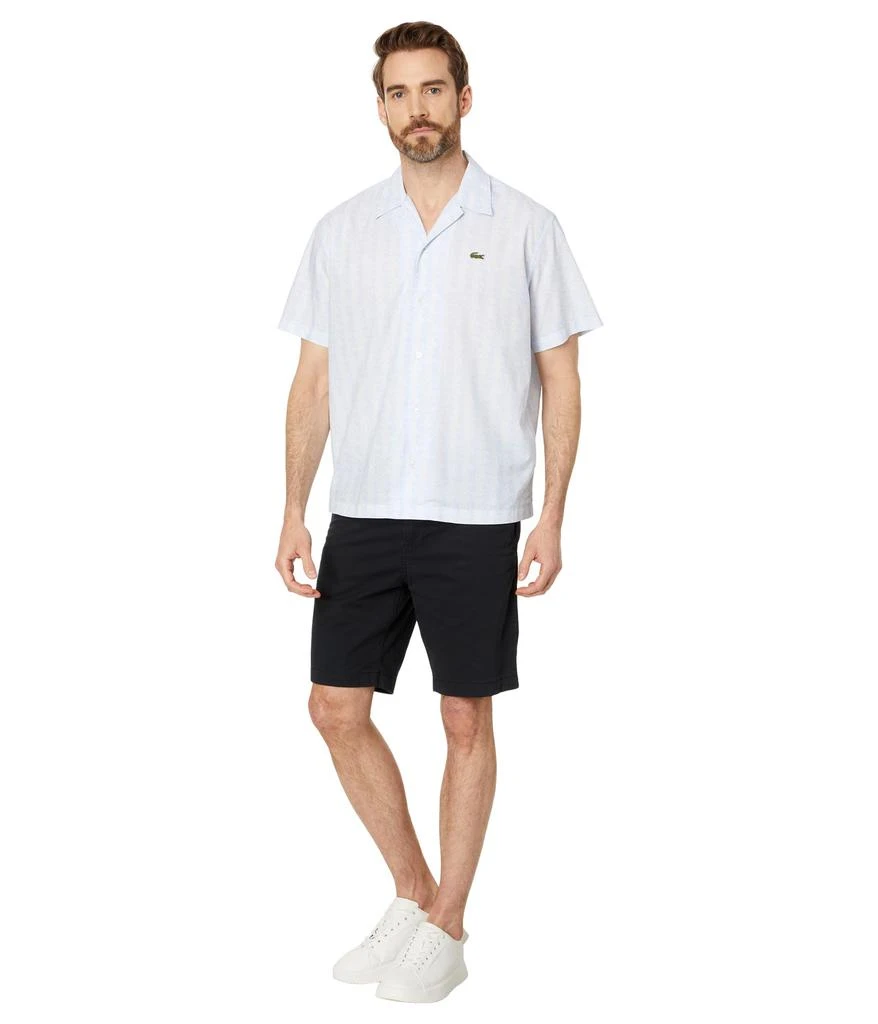 Lacoste Short Sleeve Relaxed Fit Monogram Woven Shirt 4
