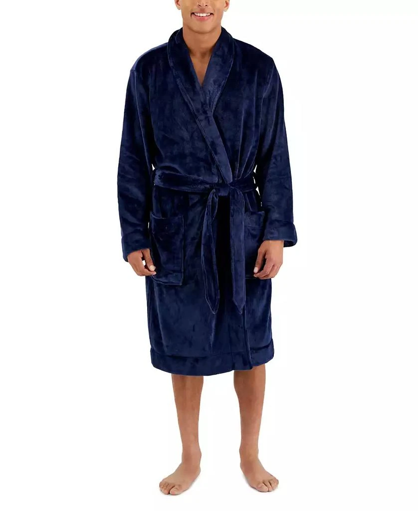 Club Room Men's Plush Pajama Robe, Created for Macy's 1