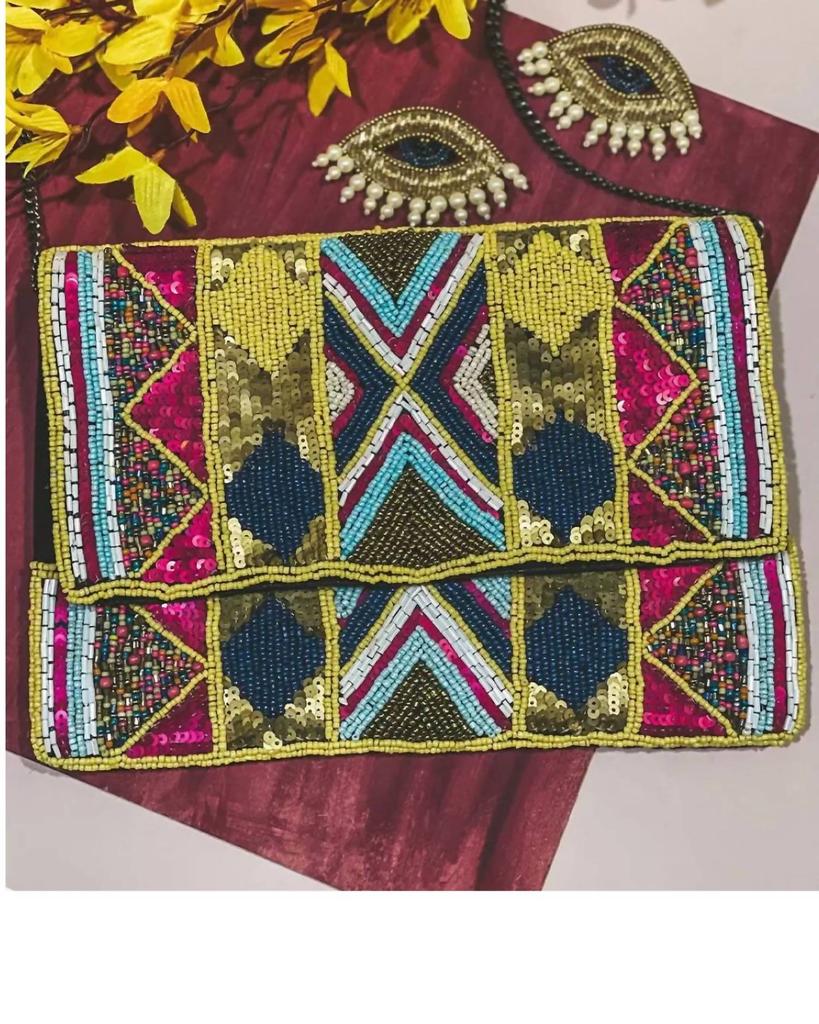 Sol’eart Sol’Eart - Women's Beaded Kaleidoscope Handbag