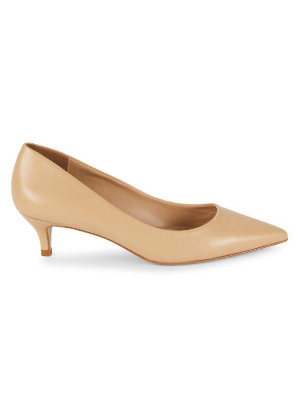 Saks Fifth Avenue 50MM Leather Pumps