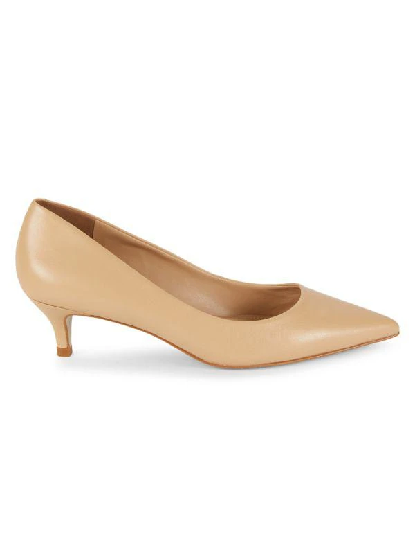Saks Fifth Avenue 50MM Leather Pumps 1