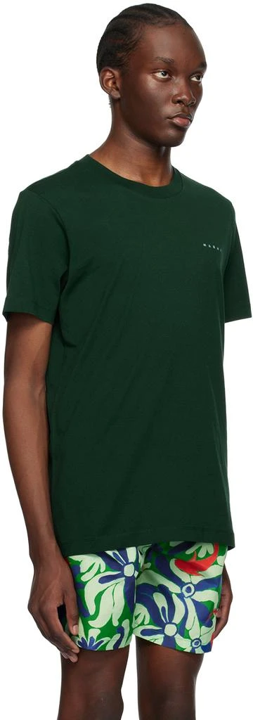 Marni Green Embroidered T-Shirt 2