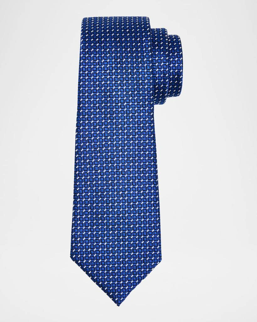Tom Ford Men's Micro Dash Mulberry Silk Tie 1