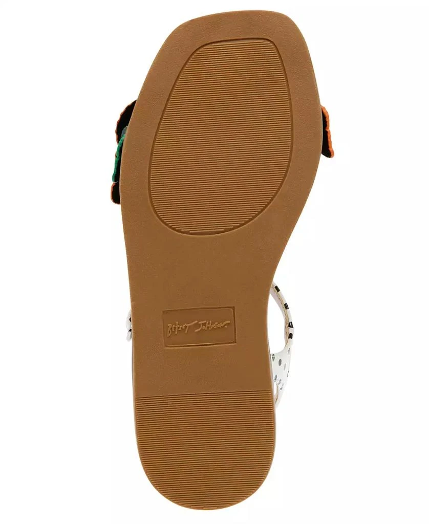 Betsey Johnson Little and Big Girls Dacie Flat Sandals with Butterfly Embellishments 5
