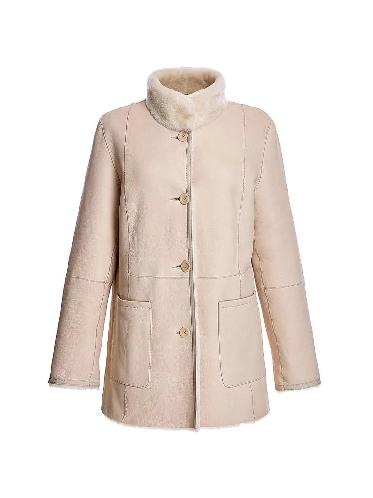 The Fur Salon Shearling-Lined Leather Jacket 1