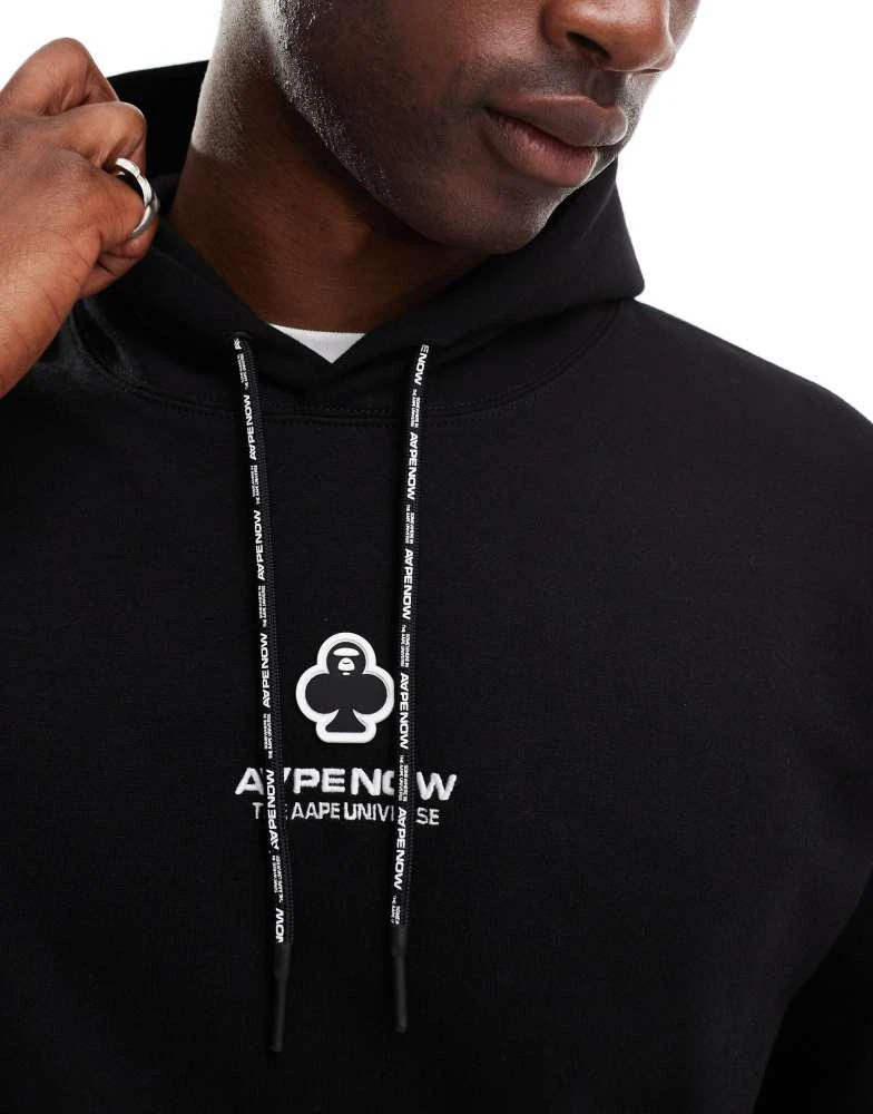 AAPE Aape By A Bathing Ape Clover hoodie in black 3