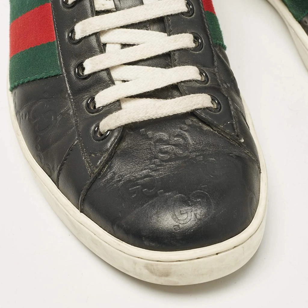 Gucci Gucci Black Guccissima Leather Ace Sneakers Size 41.5 7