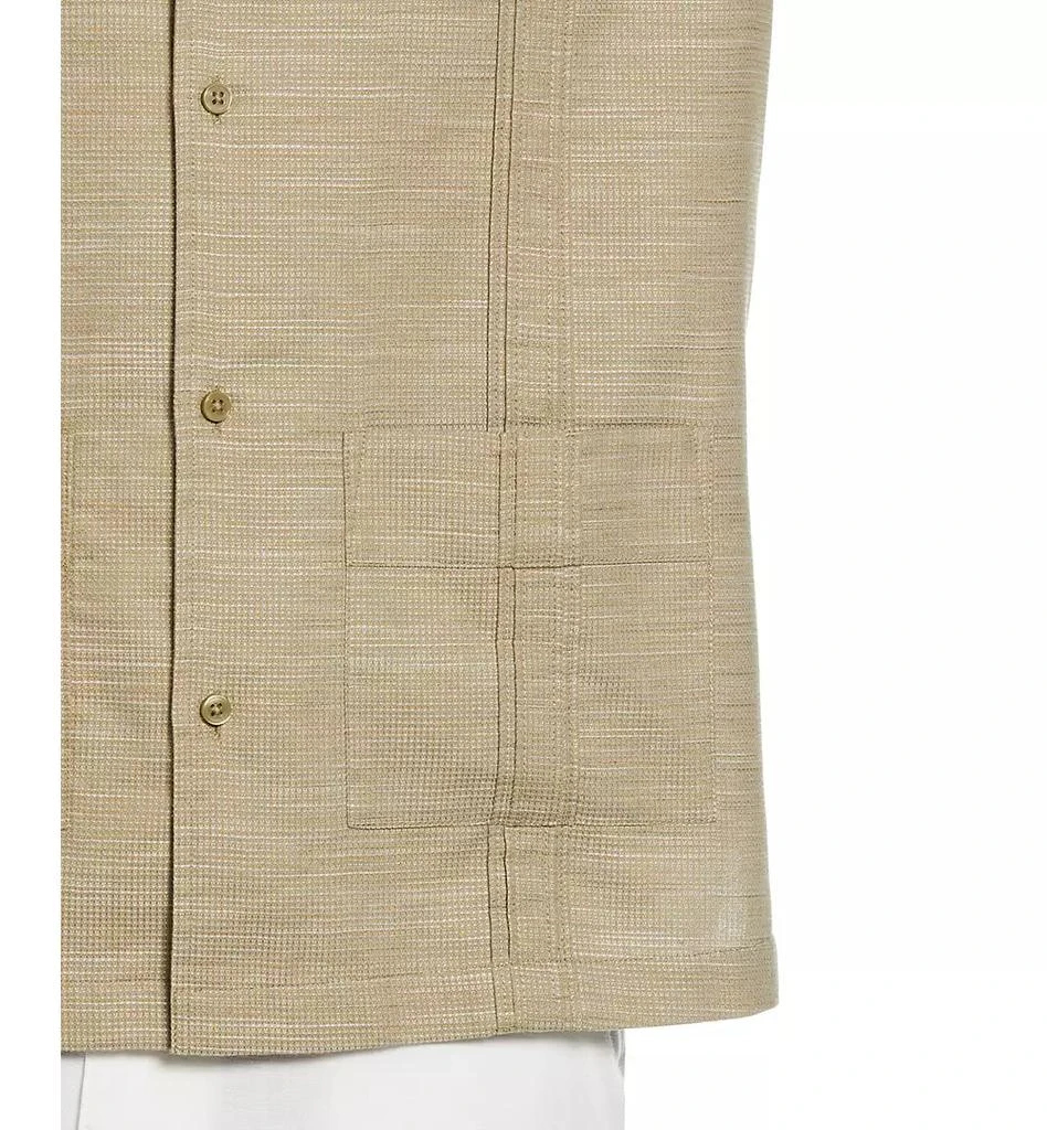 Cubavera Men's Gauze Short Sleeve Button-Front Guayabera Shirt 3