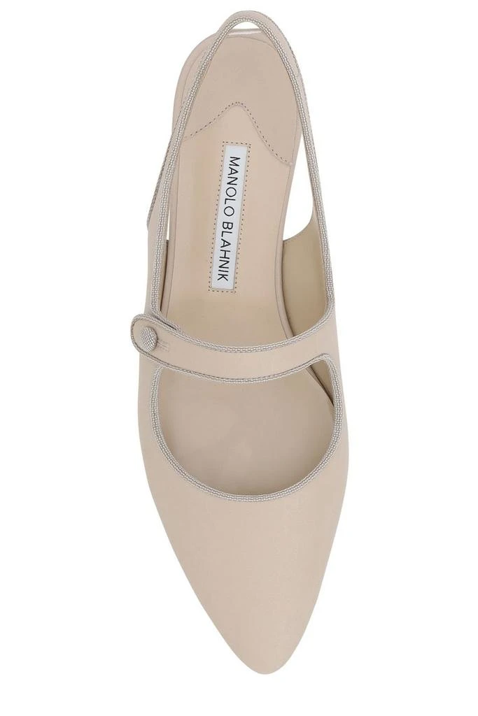 Manolo Blahnik Manolo Blahnik Pointed Toe Ballerina Shoes 4