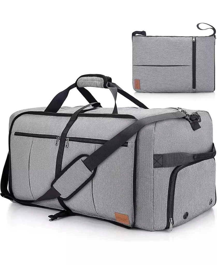 Urtala 120L Travel Duffle Bag for Men and Women, Large Foldable Duffel Bag for Travel with Shoe Compartment Overnight Weekender Bag Gym Bag Water & Tear Resistant 1