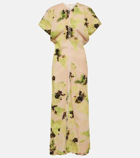 Victoria Beckham Floral midi dress 1