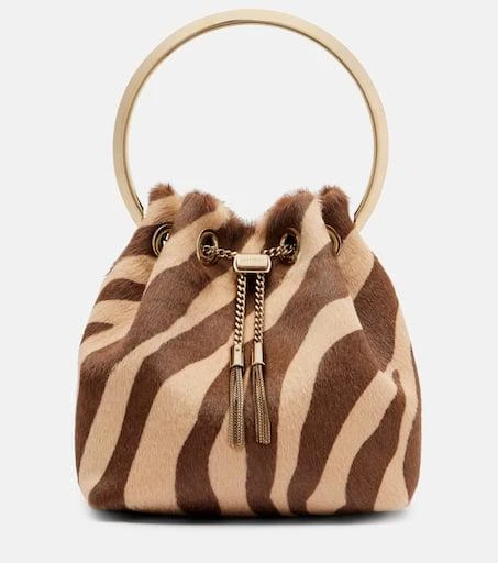 Jimmy Choo Bon Bon Small calf hair bucket bag 1