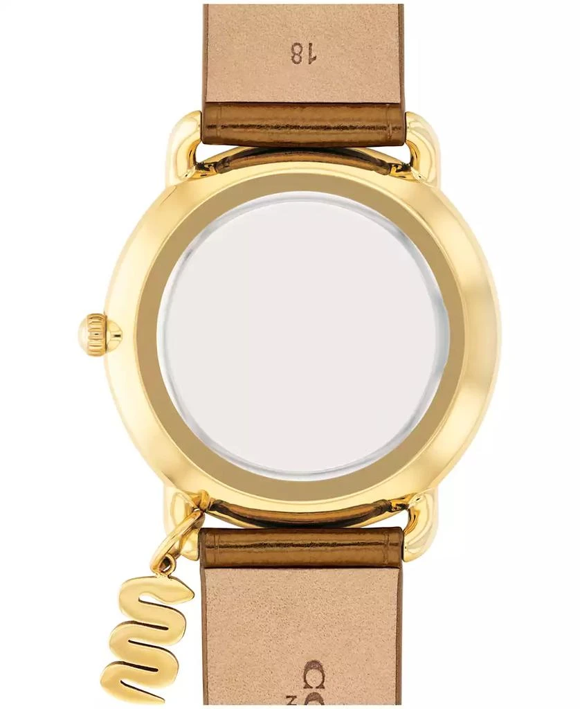 Coach Women's Elliot Lunar New Year Tan Leather Strap Watch 3