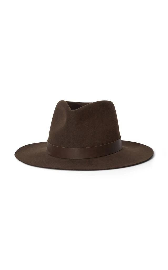 Janessa Leone Janessa Leone - Ross Wool Fedora - Brown - M - Moda Operandi 1