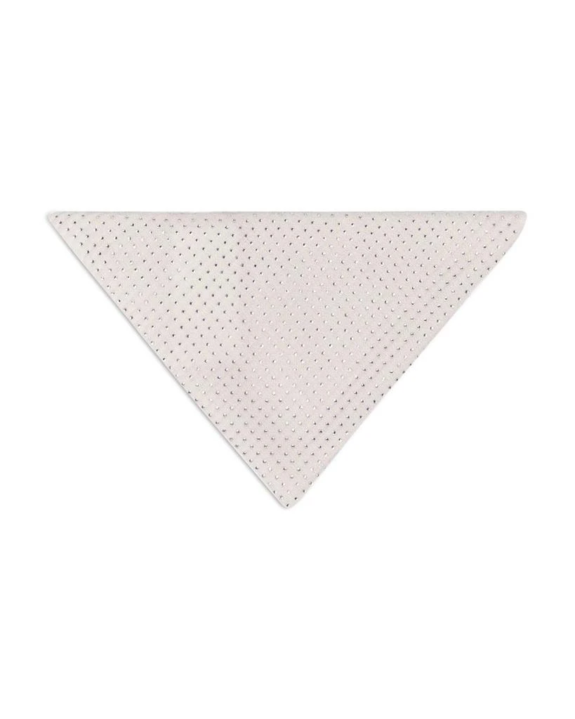 Maje Rhinestone Embellished Wool Triangle Scarf 1