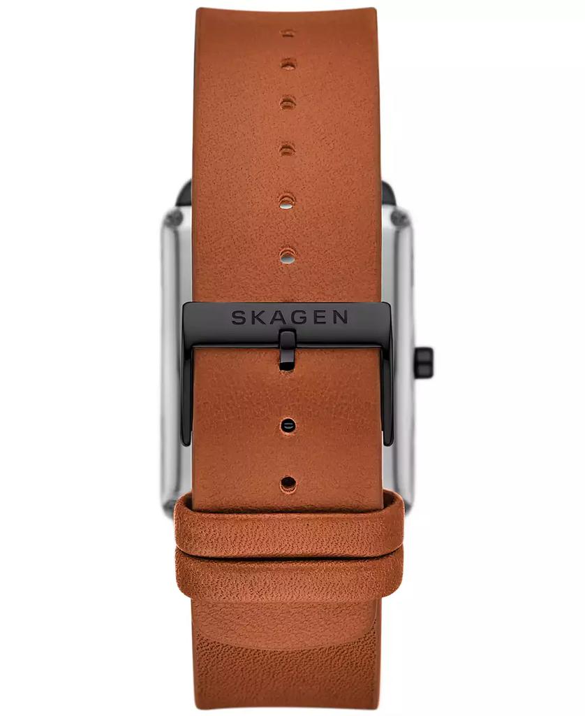 Skagen Men's Hagen Three Hand Brown Pro-Planet Leather 36mm