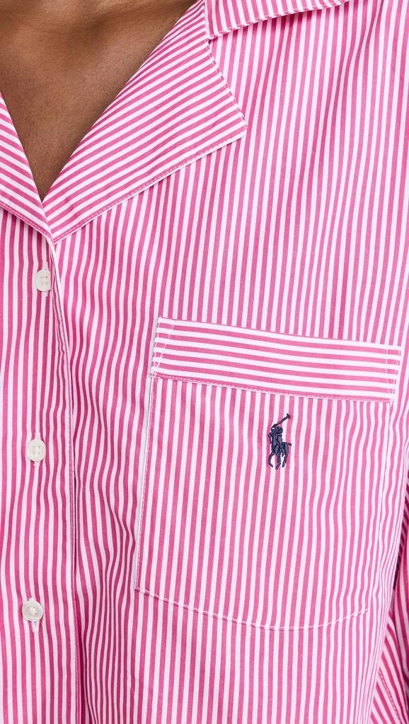 Ralph Lauren Crop Top & Boxer Poplin Pajama Set 5