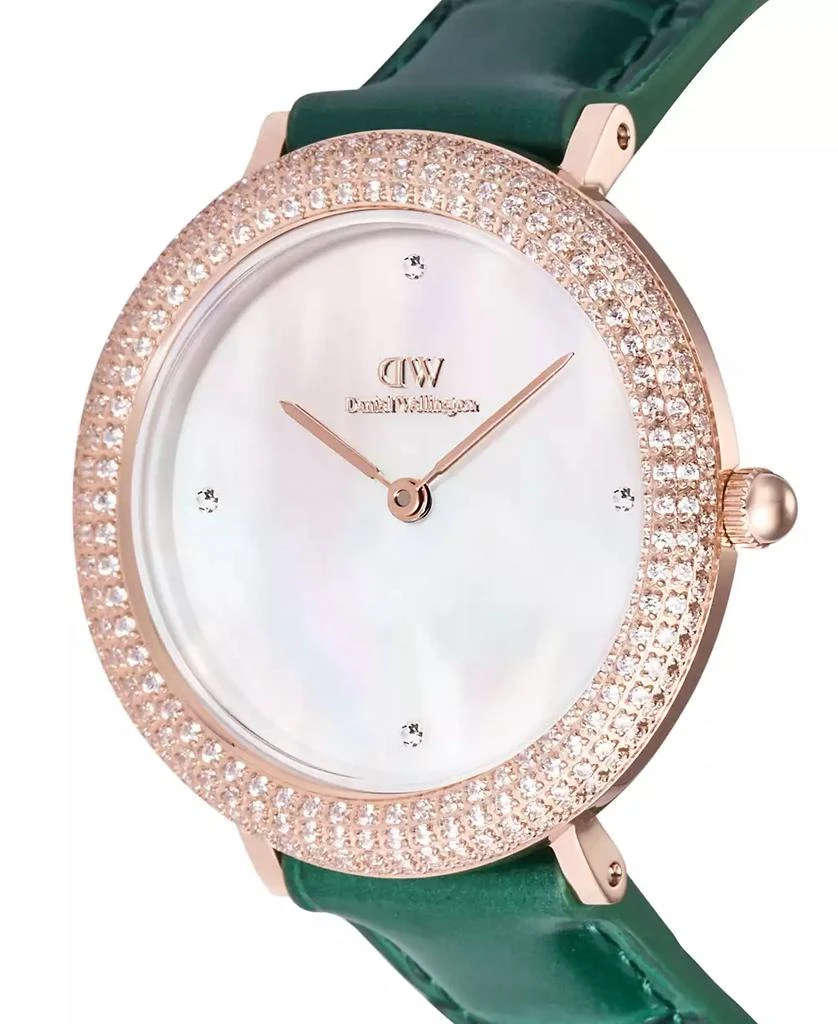 Daniel Wellington Women's Analog Green Leather Watch, 32mm 4