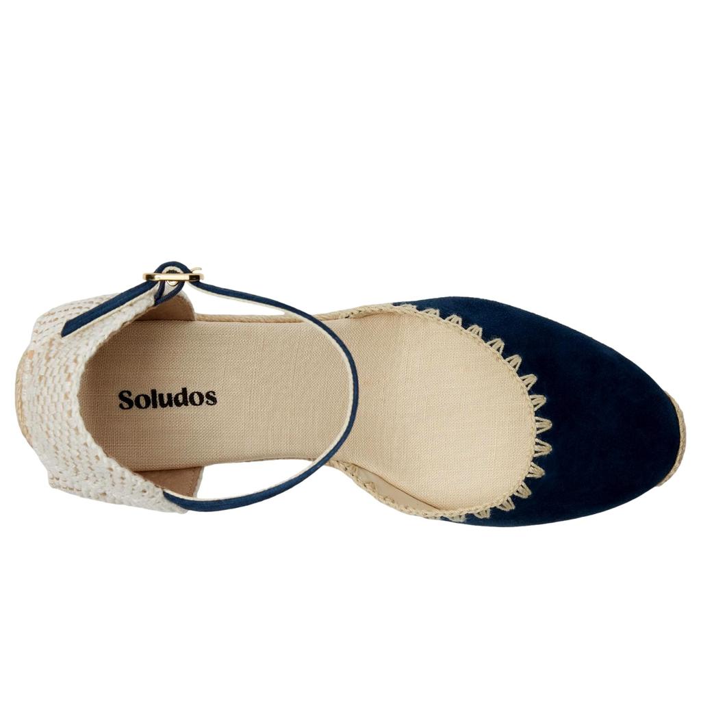Soludos Marseille Wedge Espadrille Armada Blue  W01MW046NA Women's