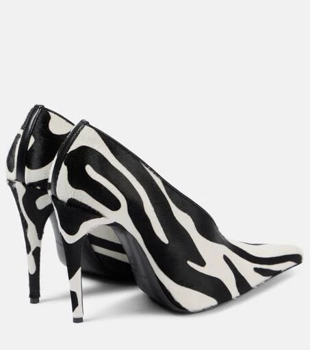 Magda Butrym Zebra-print leather pumps 2