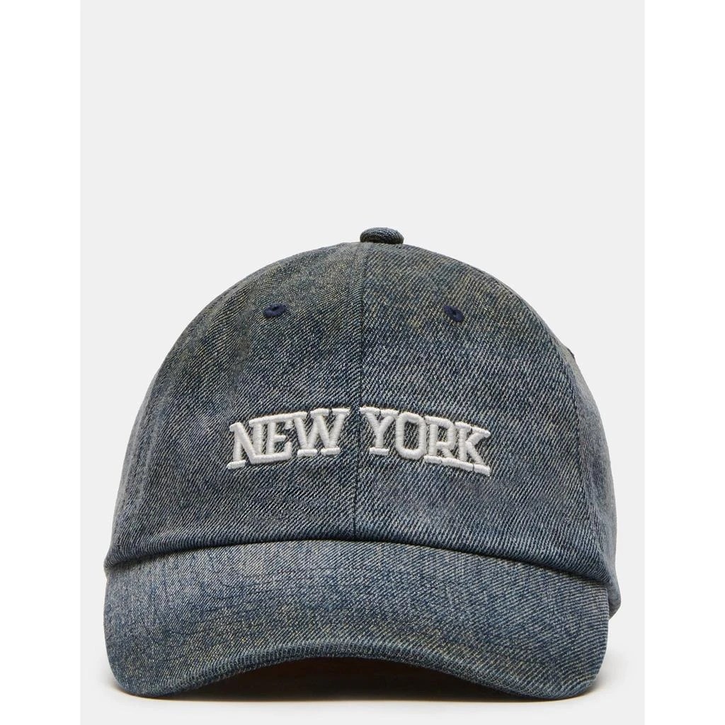 Steve Madden New York City Dad Cap Dark Blue 1