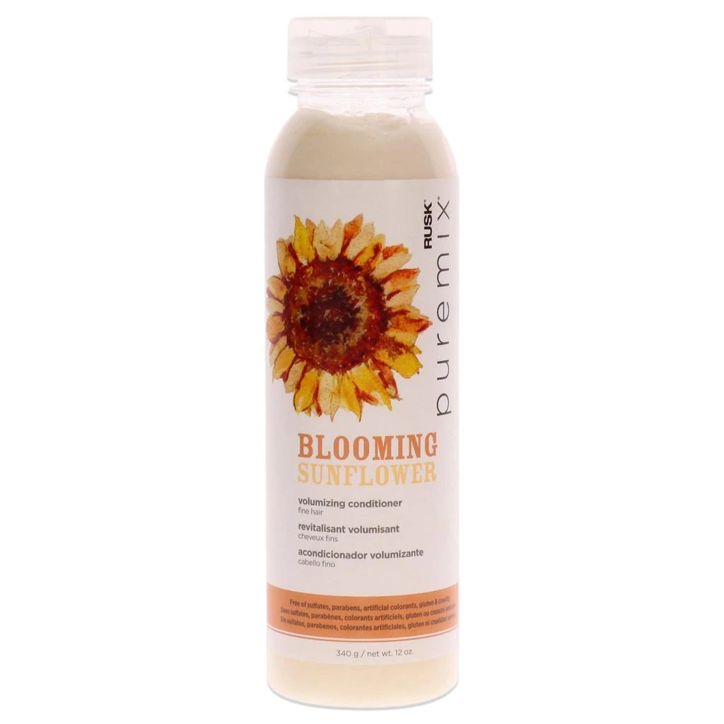 Rusk Puremix Blooming Sunflower Volumizing Conditioner - Fine Hair by  for Unisex - 12 oz Conditioner 1