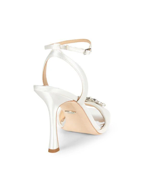 Badgley Mischka Nixie Embellished Leather Sandals 3