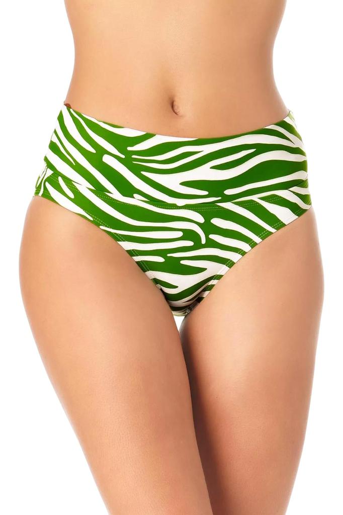 Anne Cole Anne Cole - Zebra Mid-Rise Bikini Swim Bottoms