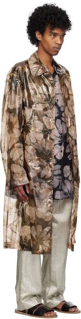 Dries Van Noten Pink Loose Fit Mac Coat 2