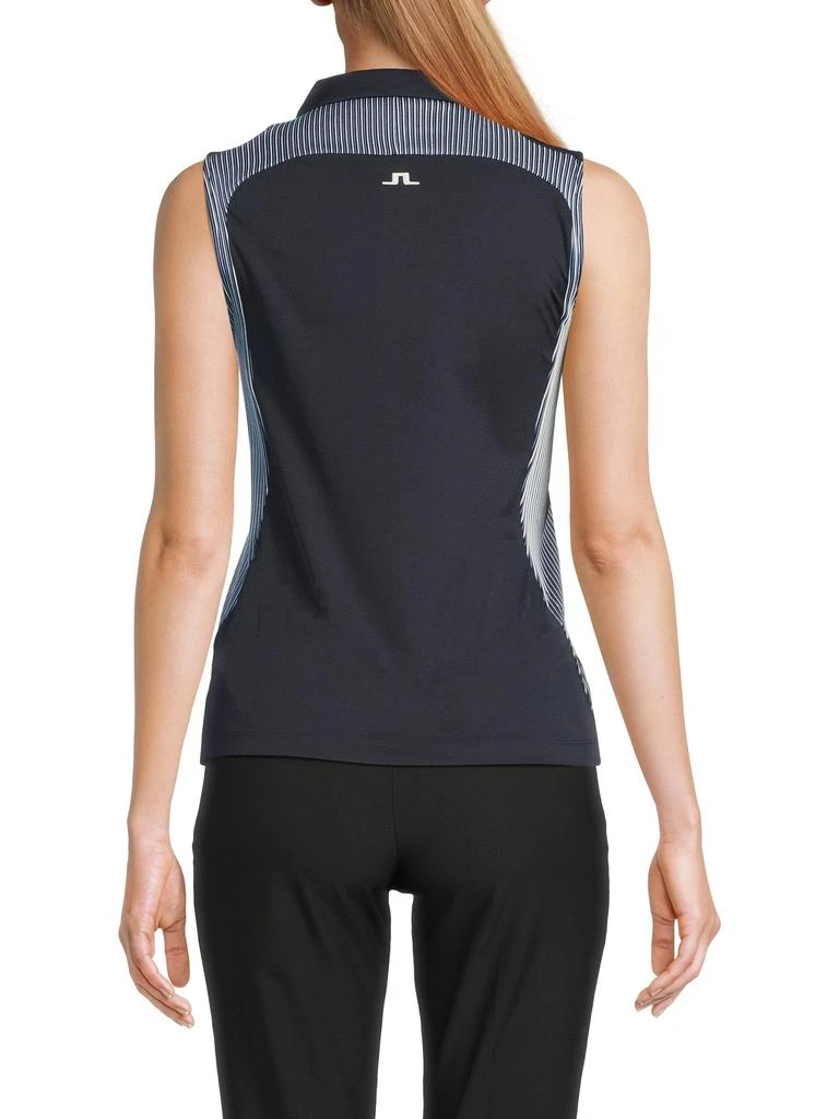 J. Lindeberg Betsy Printed Polo Top 2