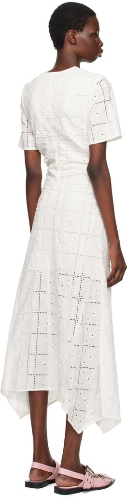 Ganni White Broderie Anglaise Maxi Dress 3