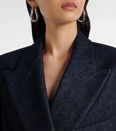 Max Mara Ancella double-breasted denim blazer 4