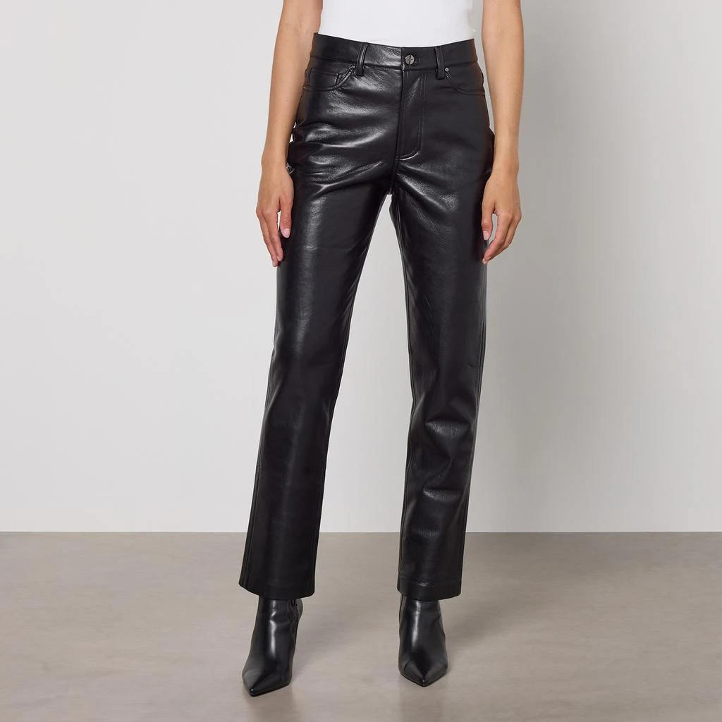 ANINE BING Bruno Faux Leather-Blend Trousers 3