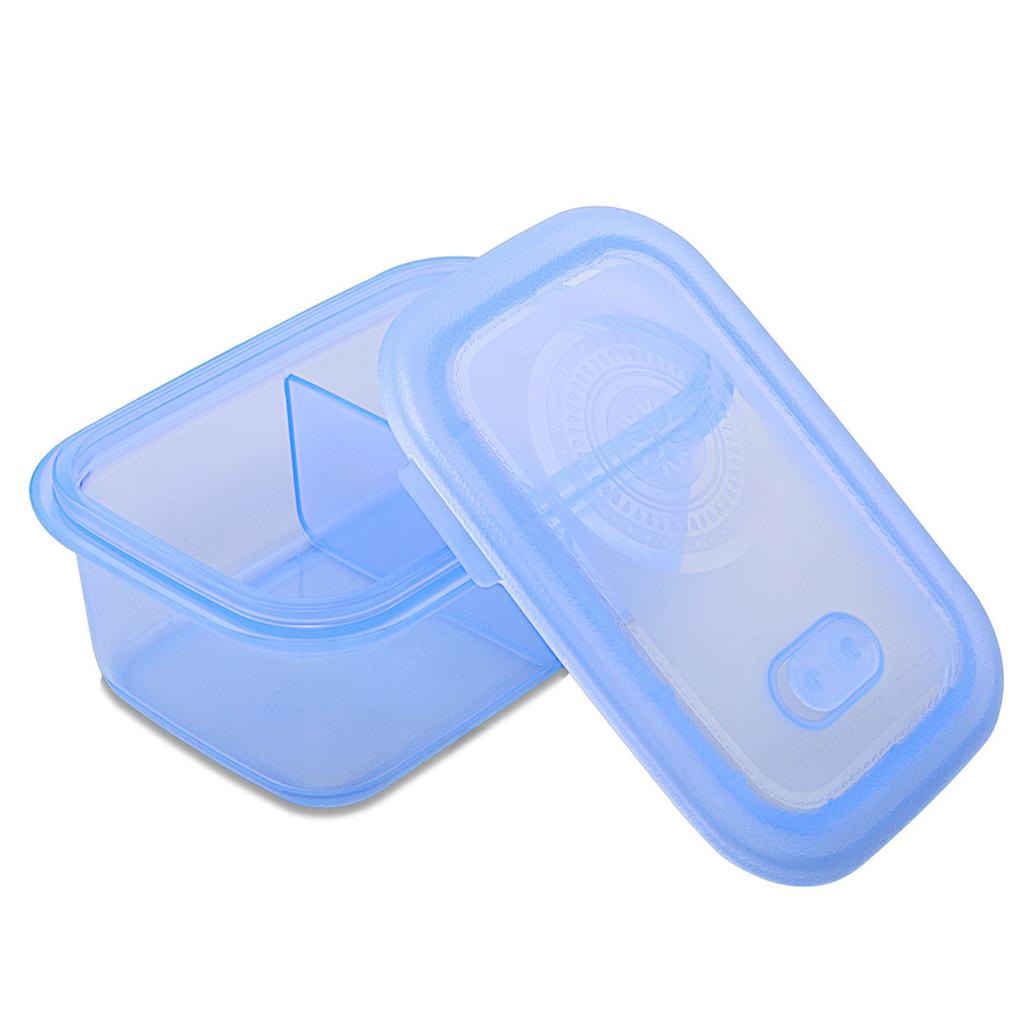 MNML Silicone Food Storage Container with Divider Set of 6 - 900 ml - Blue