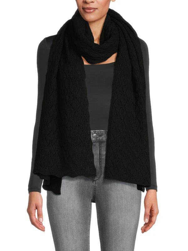 Portolano Open Knit Cashmere Scarf 1