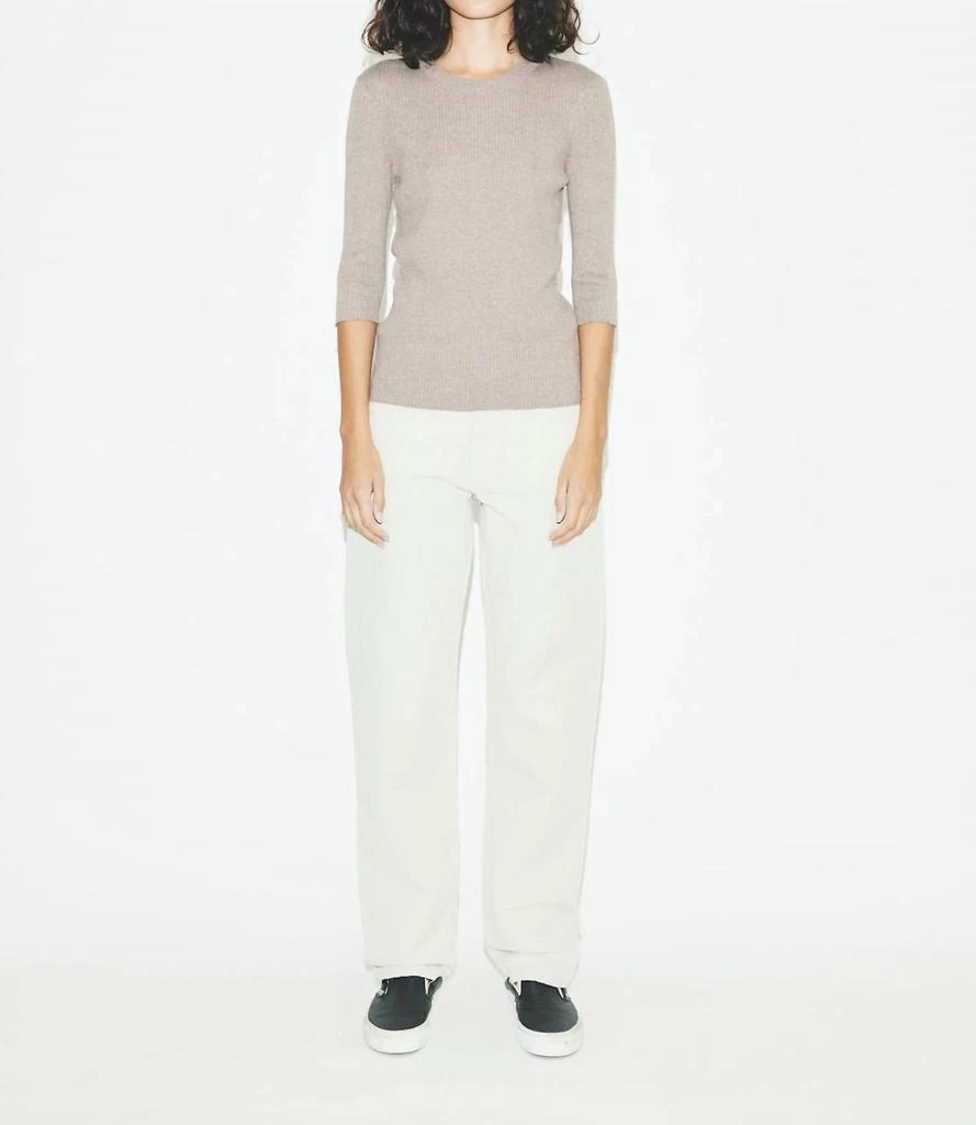6397 Poor Boy Rib Top In Heather Taupe 1
