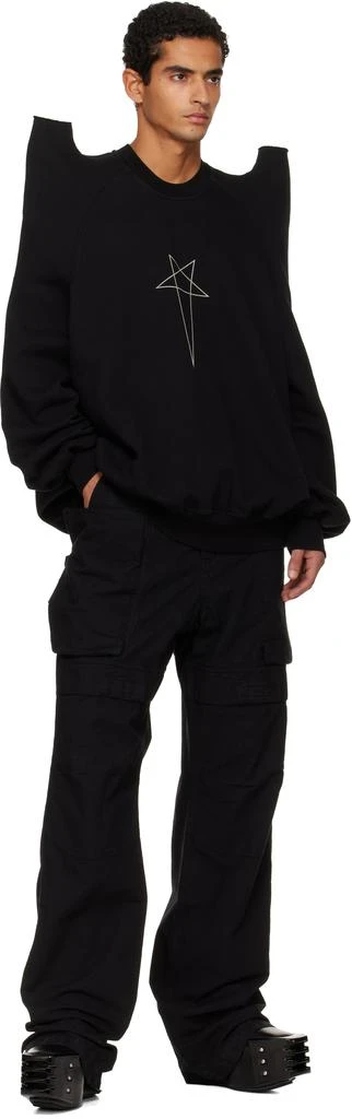 Rick Owens Black Concordians Tecsweat Sweatshirt 4
