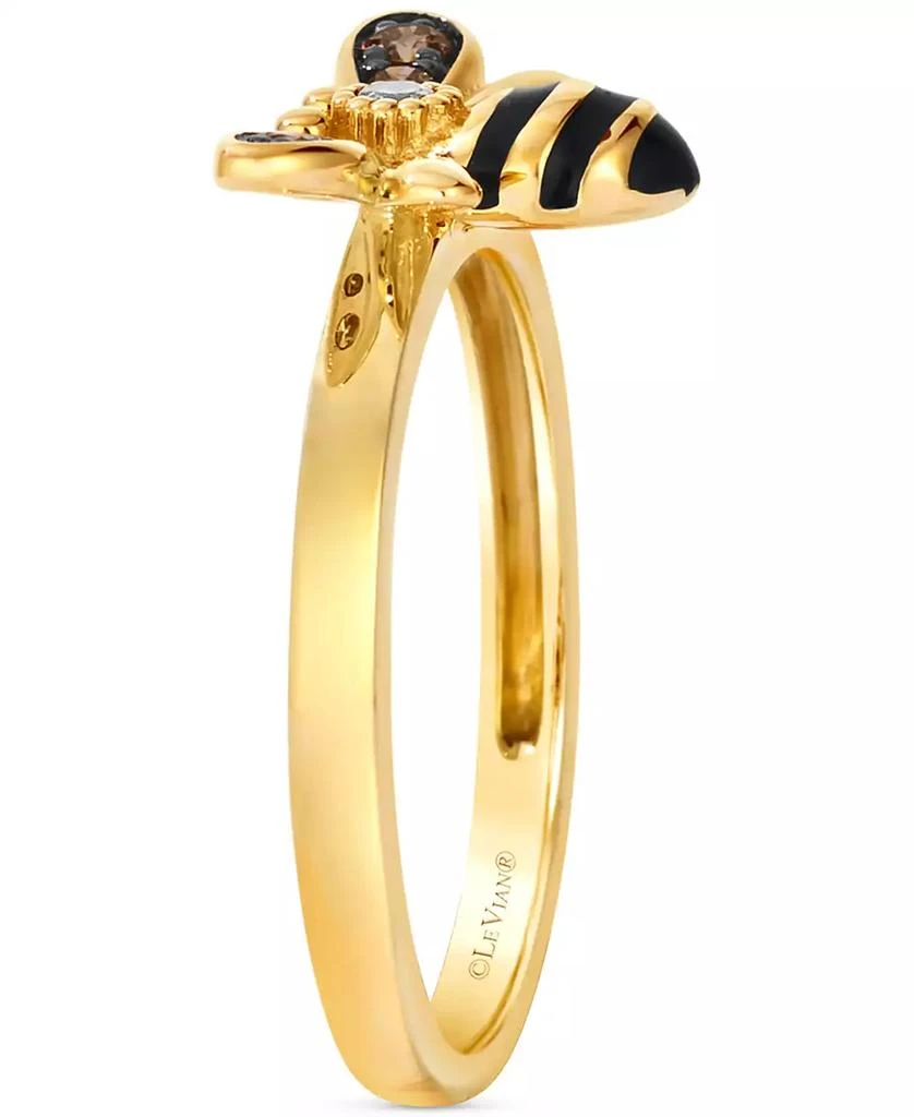 Le Vian Chocolate Diamond & Nude Diamond Honeybee Ring (1/8 ct. t.w.) in 14k Gold 3