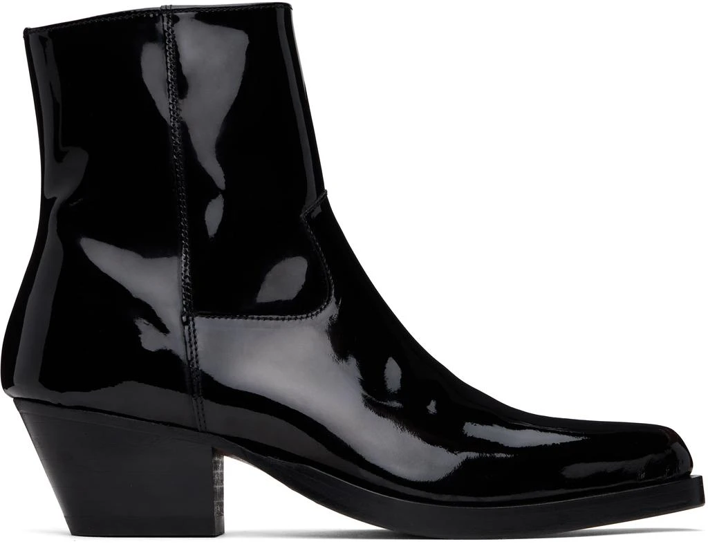 Ernest W. Baker Black Western Boots 1