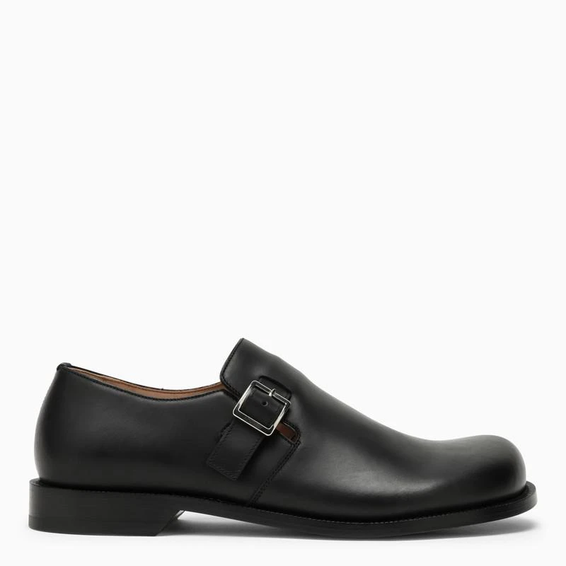 Loewe Campo black calfskin derby with buckle 1