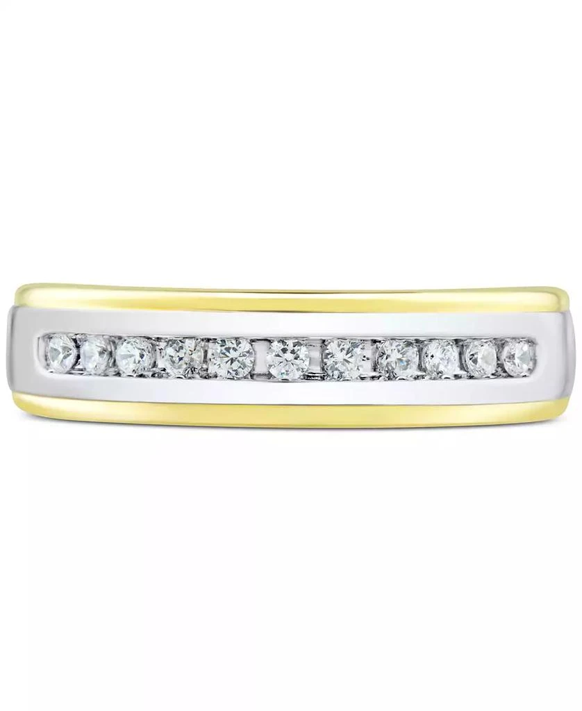 Grown With Love Men's Lab Grown Diamond Band (1/4 ct. t.w.) in 10k Gold 3
