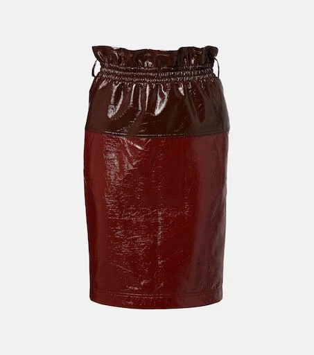 Yves Saint Laurent Coated cotton pencil skirt 1