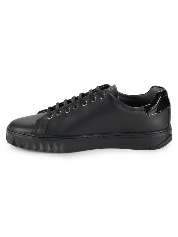 Salvatore Ferragamo Cube Leather Low Top Sneakers 4