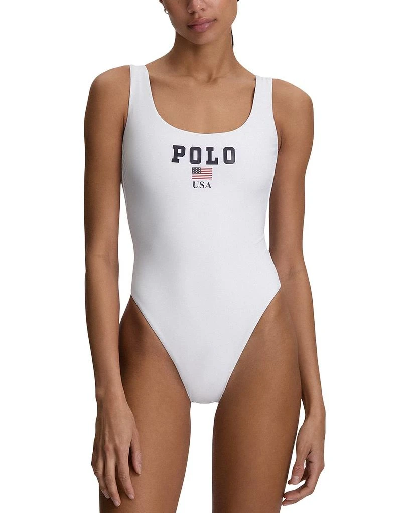 Ralph Lauren Scoop Tank One Piece Swimsuit 1
