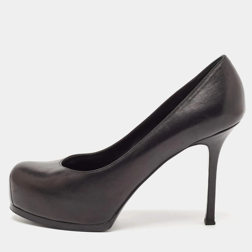 Yves Saint Laurent Yves Saint Laurent Black Leather Tribtoo Pumps Size 41 1