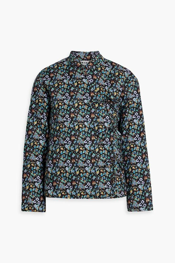 Rixo Rhae quilted floral-print cotton jacket 1