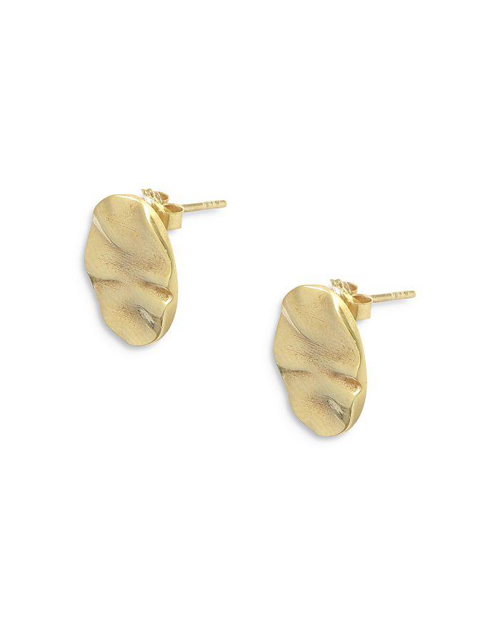 Bloomingdale
s Fine Collection 14K Yellow Gold Wave Art Earrings