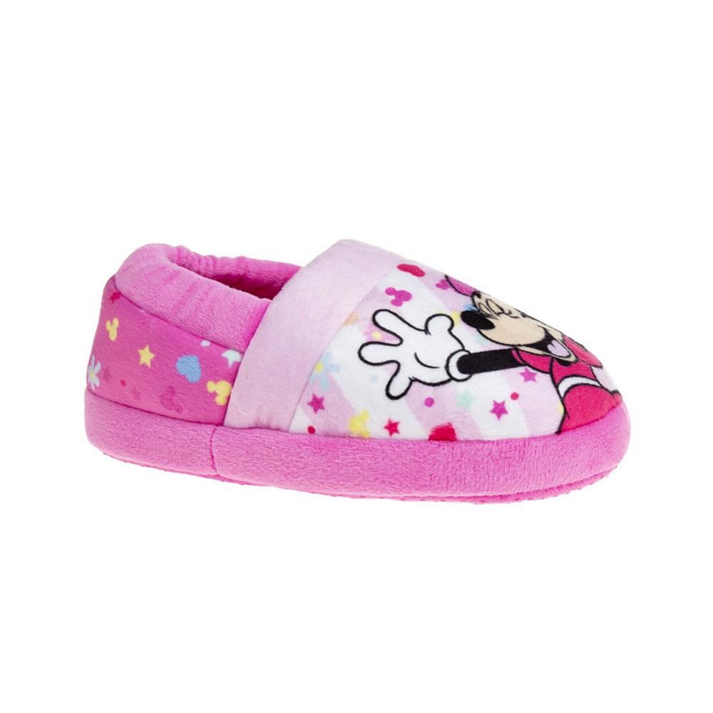 Disney Toddler Girls Minnie Mouse Happy Go Lucky Dual Sizes Slippers