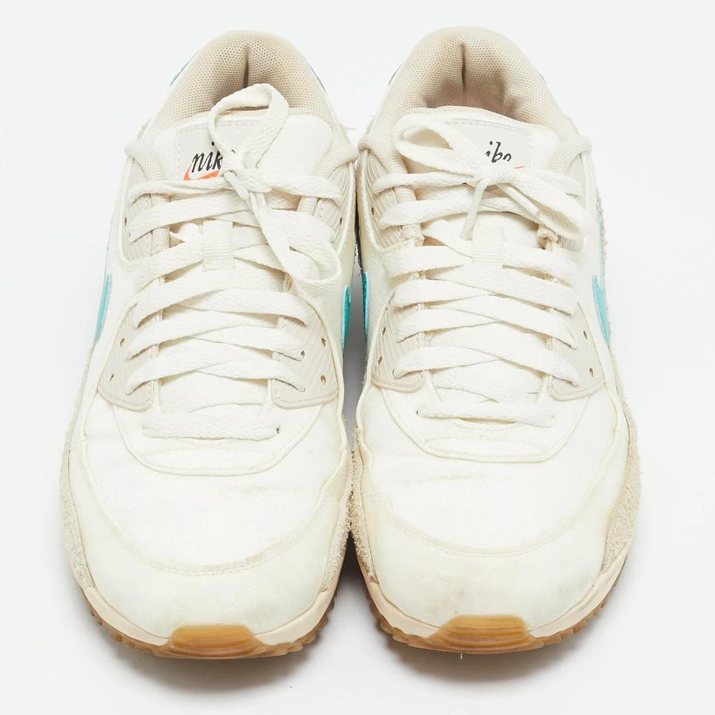 Jordan Air Jordans Cream Canvas and Suede Max 90 Golf Lace Up Sneakers Size 41 3